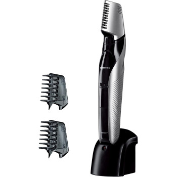 Panasonic Body Trimmer Er Gk60 With 3 Attachments Electric Razor For Men Gentle Skin, Wet And Dry Shaving, Hair Head Body, Silver, Gk60, S423
