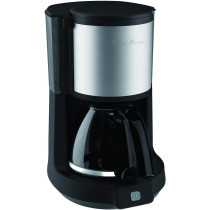 Moulinex Coffee Machine, Subito Filter Coffee Maker, 1.25 L, 10 To 15 Cups, Anti Drip System, 30 Min Keep Warm Function, FG370827, Black, 1 Year Warranty
